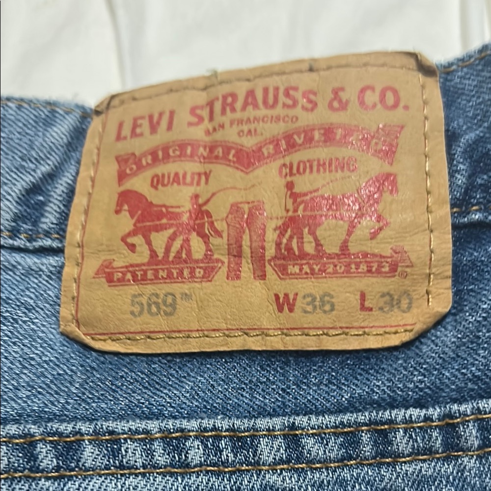 Levi's Blue Bootcut Jeans with Signature Style